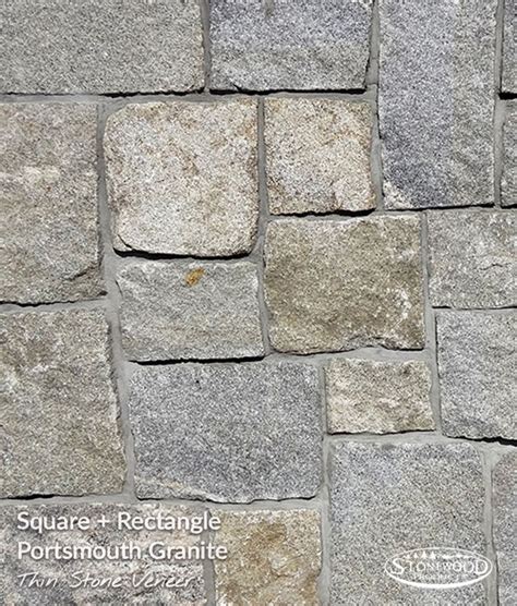 Outdoor Stone Veneers Portsmouth Granite Square Rectangle Stone