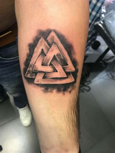 Maybe you would like to learn more about one of these? Viking valknut tattoo | Viking tattoo symbol, Traditional ...