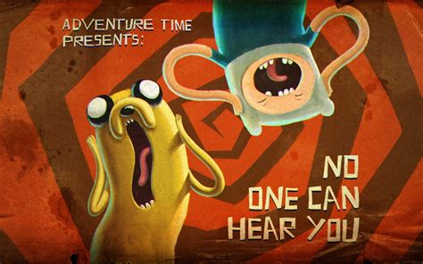 Adventure Time Present No One Can Hear You Postr Adventure Time Finn