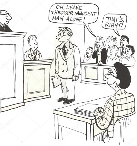 Court Trial Cartoon