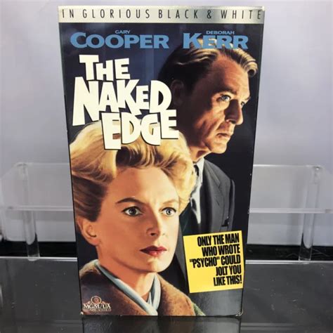 THE NAKED EDGE Gary Cooper Deborah Kerr Peter Cushing Thriller RARE VHS PicClick