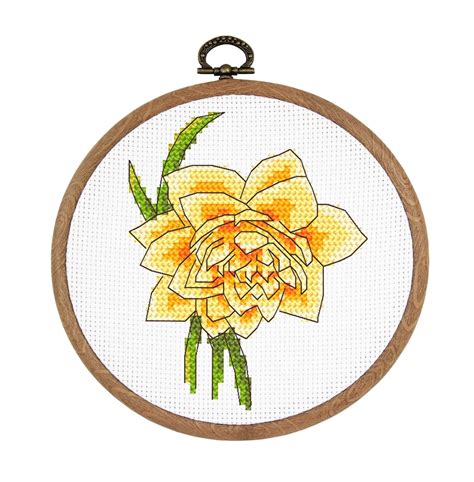 Daffodil Online Pattern For Cross Stitch Etsy