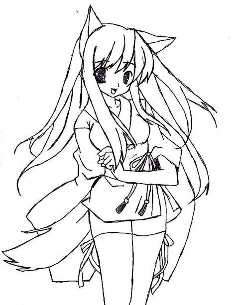 Pin By Coloringsky On Anime Coloring Pages Fox Coloring Page