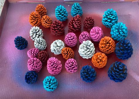 Faux Zinnias Made From Pine Cones Mixed Kreations