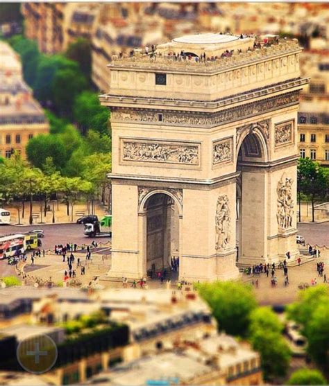 Arc De Triomphe City Landscape Bing Backgrounds Tilt Shift