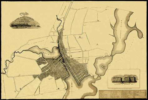 Map Of Providence 1823 Photograph By Andrew Fare Pixels