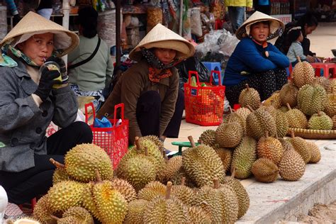vietnamese women and durian in da lat vietnam vietnam da lat women
