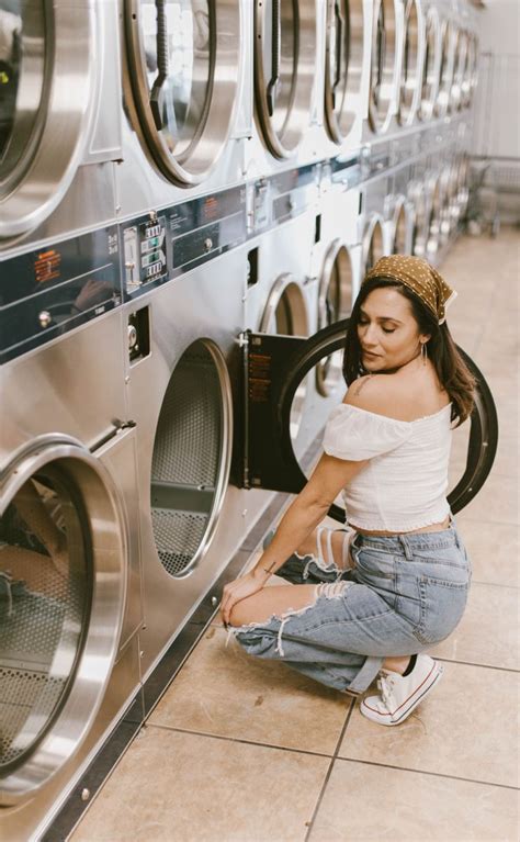 laundry mat photoshoot