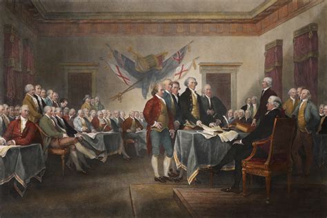 1820 Signing Of The American Declaration Of Independence July 4th 1776