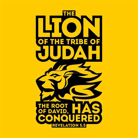 Bible Typographic The Lion Of The Tribe Of Judah The Root Of David