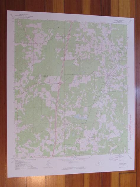 Wesson Mississippi 1974 Original Vintage Usgs Topo Map 1974 Carte