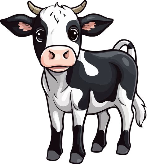 Ai Generated Cute Cow Clipart Design Illustration 36520267 Png