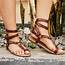 2020 New Summer Open Toe  Flat Roman Retro Sandals Women Cross Strap