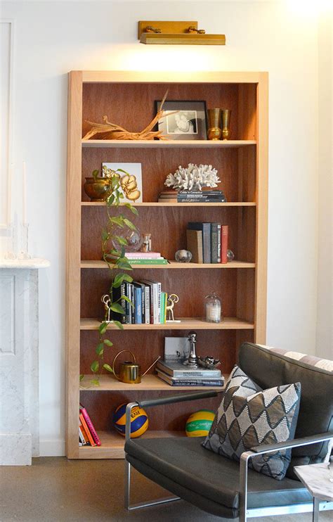 Bookshelf Design Ideas Wood Lined Built In Bookshelves Provide Extra