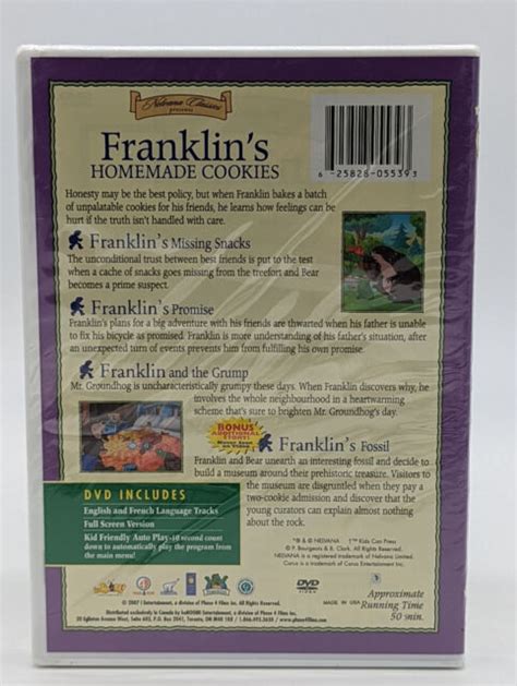 Franklin Franklins Homemade Cookies Dvd 2006 Canadian For Sale