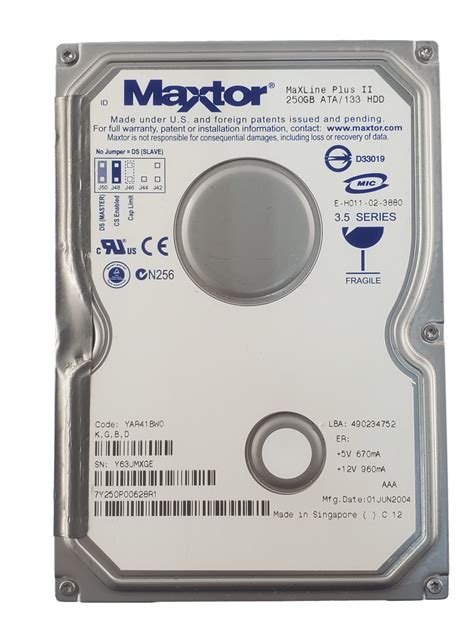 Maxtor Maxline Plus Ii 250gb Ide Hard Drive Jsm Computer Solutions