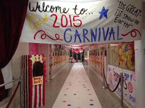 Homecoming Week Hallway Decorations Carnival Circus Theme School Dance