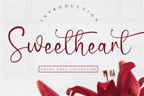 Sweetheart Font By Creativewhitee · Creative Fabrica