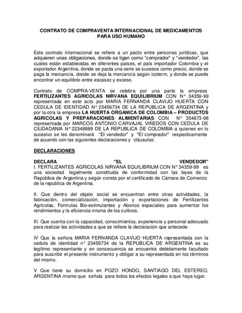 Contrato De Compraventa De Productos Agricolas Actualizado Diciembre 2022