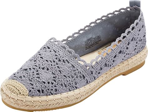 Espadrille Sneakers For Women Hollow Canvas Casual Flats Classic Slip