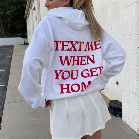 text me when you get home hoodie aesthetic hoodies for women etsy in 2021 hoodie aesthetic
