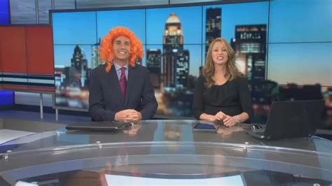 Paying Off A Bet Wdrb Anchor And Meteorologist Switch Jobs On Air For