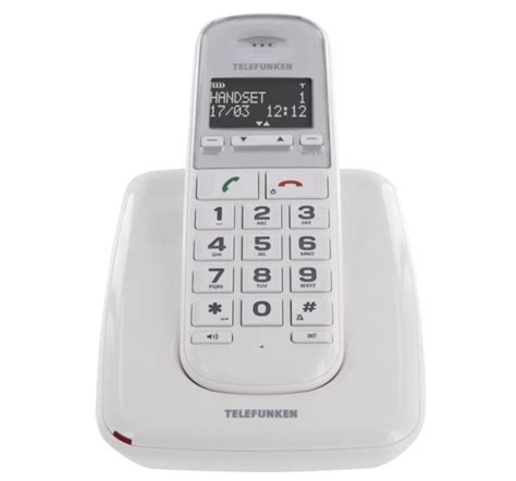 Telefunken Telephone Dect Solo Senior Grosses Touches Td 301 Compatbile