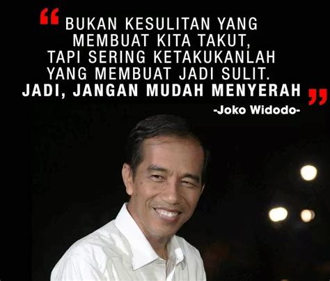Kata Bijak Jokowi Belajar Santuy