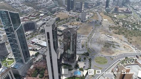 Overflightstock Drone Video Downtown Monterrey Mexico Aerial Stock