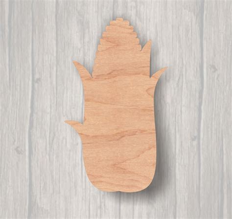 Corn. Unfinished wood cutout Wood cutout. Laser Cutout. Wood | Etsy