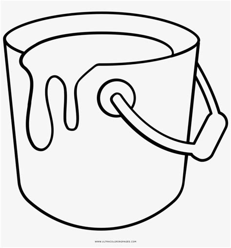 Paint Bucket Clip Art Sketch Coloring Page