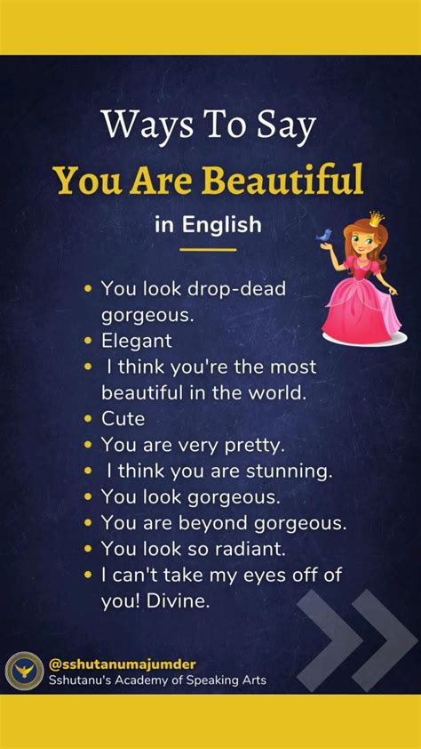 Ways To Say You Are Beautiful Artofit