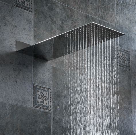 square rainfall ceiling shower head stainless steel zincera