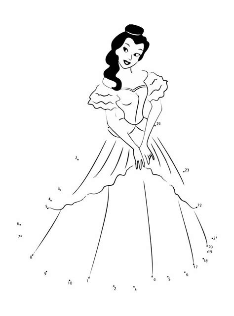 Princess Connect The Dots Printable In 2021 All Disney Characters
