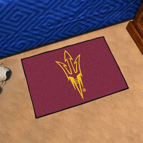 19 X 30 Arizona State University Pitchfork Logo Maroon Rectangle