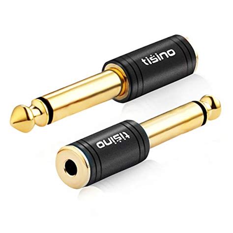 Tisino 14 Mono To 35mm Stereo Adapter Gold Plated