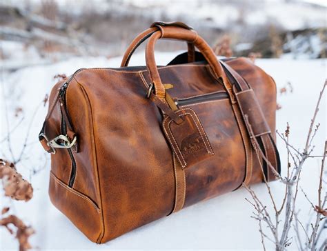 Kodiak Leather 30L Weekender Leather Duffel Bag fits all your weekend ...
