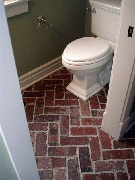 Brick Bathroom Floor 25 Brick Flooring Eclectic Bathroom Brick