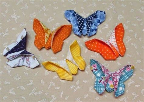 My First Tutorial Fabric Origami Butterfly