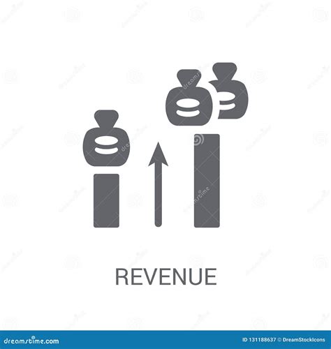 Revenue Icon Trendy Revenue Logo Concept On White Background Fr Stock