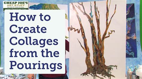 How To Create Collages From The Pourings With Debbie Arnold Youtube