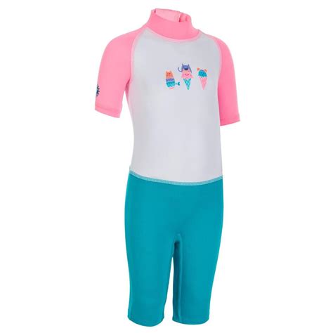 Combinaison De Natation Anti Uv Bébé Enfant Manches Courtes Imprimé