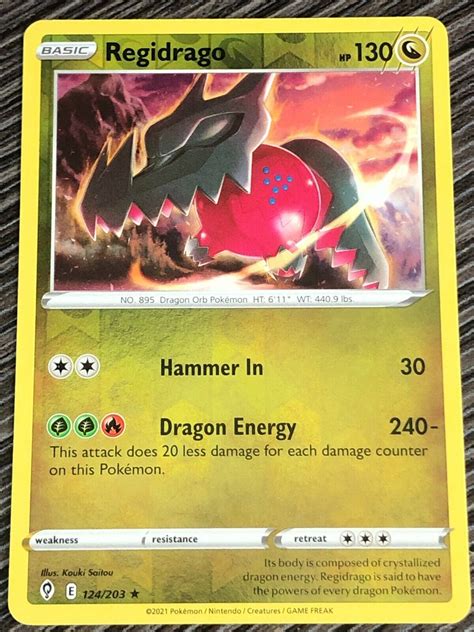 Regidrago Pokemon Card Printable Cards