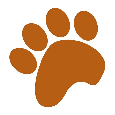 Brown Paw Print Clipart Clip Art Library