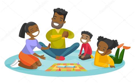 Un juego de tablero sin tablero, donde en cada turno los jugadores añaden nuevas piezas. Dibujos: dibujo juegos de mesa | Familia afro-americana ...