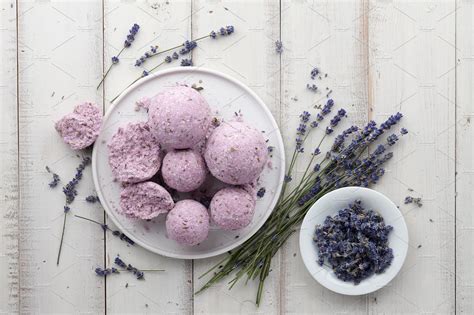 Handmade Lavender Bath Bombs High Quality Beauty And Fashion Stock