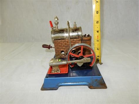 Sold Price Antique German Toy Steam Engine Missing Smoke Stack Ca
