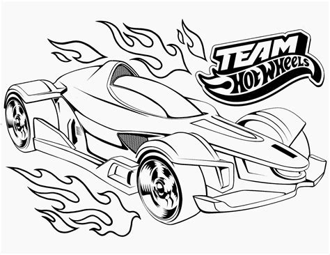 Hot Wheel Coloring Pages To Download And Print For Free
