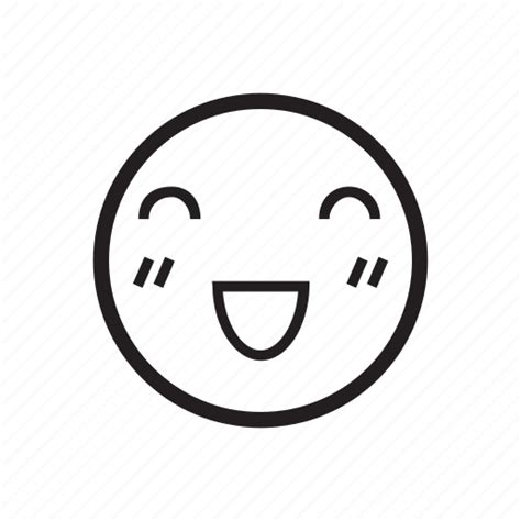 Delighted Emoji Emoticon Happy Pleased Shy ่joyful Icon