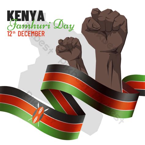 Kenya Jamhuri Day Creative Ribbon Png Images Psd Free Download Pikbest